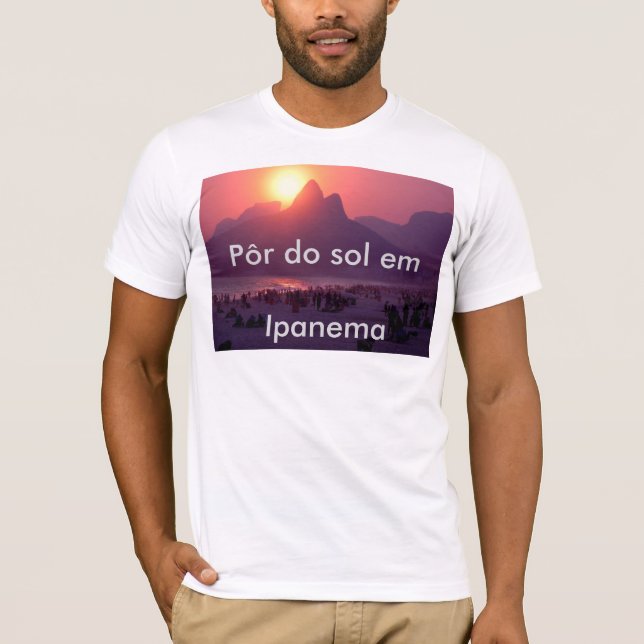 T-shirt Pôr faz em Ipanema do solenóide (Frente)
