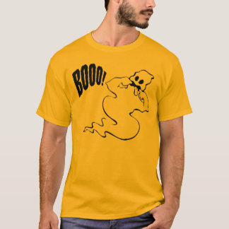 T-shirt por muito tempo Sleeved do fantasma do Dia