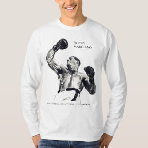 T-shirt por muito tempo sleeved rochoso do