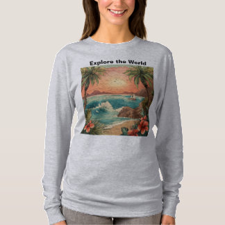 T-shirt por pôr do sol