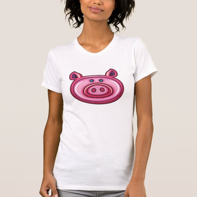 T-shirt Porco bonito (Frente)