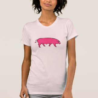 T-shirt Porco cor-de-rosa