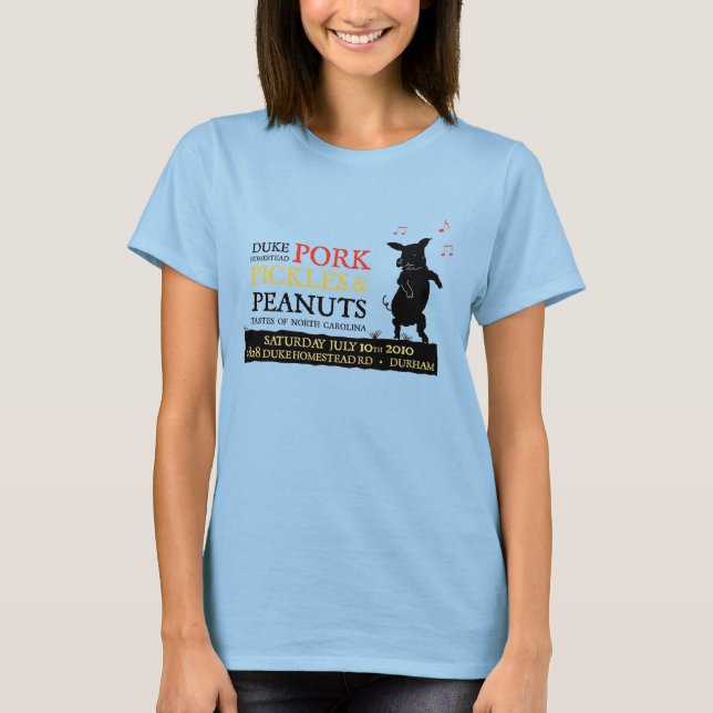 T-shirt Porco, Picles e amendoins 2010 (Frente)