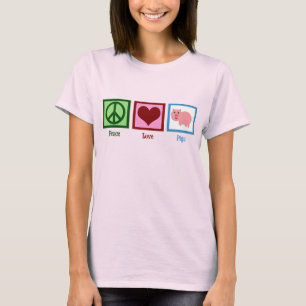 T-shirt Porcos do amor da paz