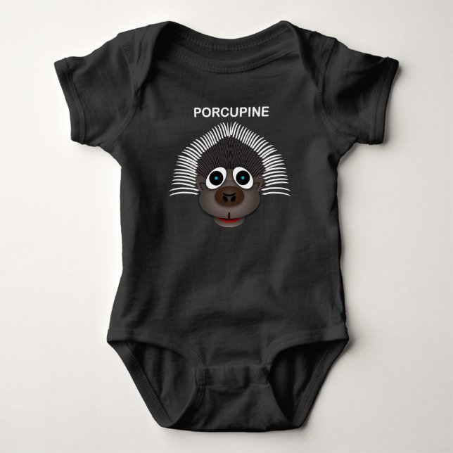 T-shirt Porcupine - Bebê Jersey Bodycase (Frente)
