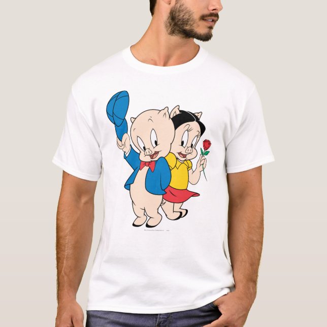 T-shirt Porky Pig e Petunia (Frente)
