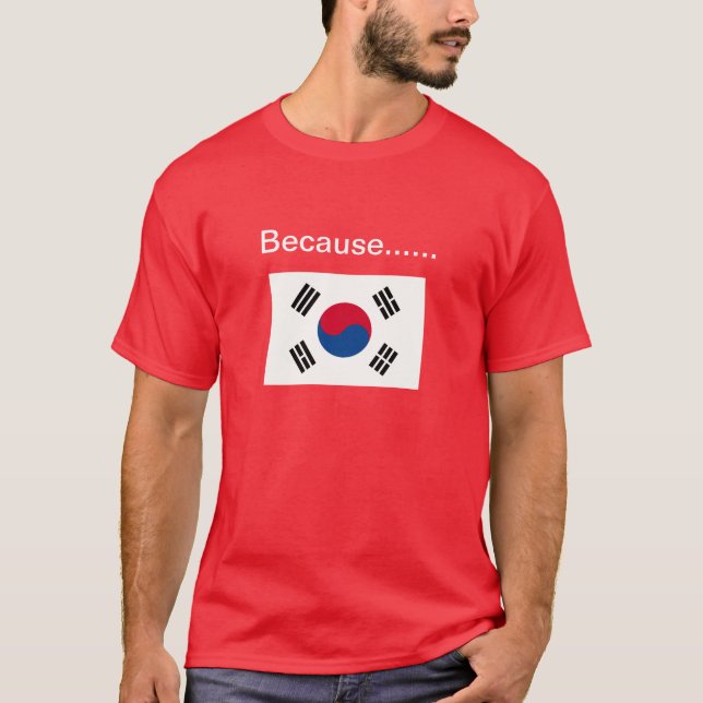 T-shirt Porque Coreia (Frente)