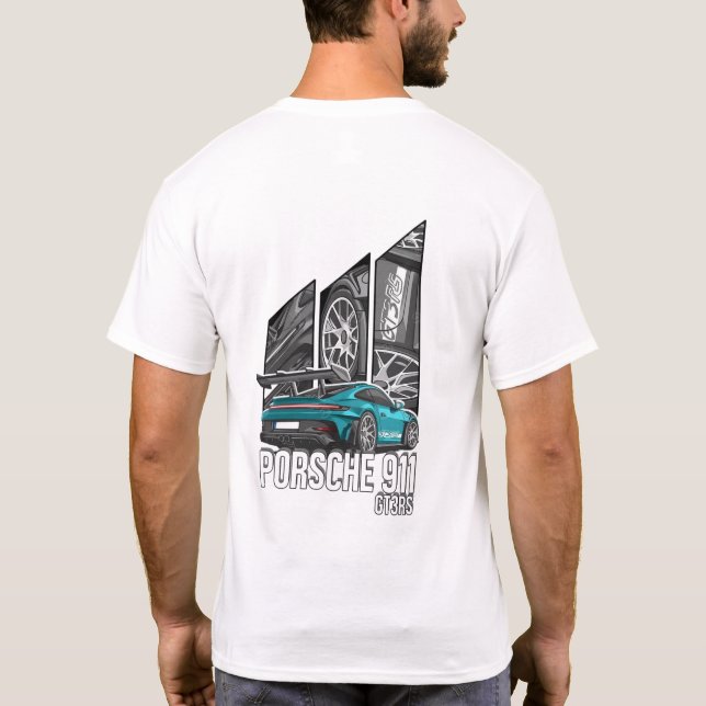 T-Shirt Porsche 911 Turbo Car (Verso)