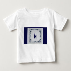 T-shirt Porta Leste do azulejo Azul Delft em Delft