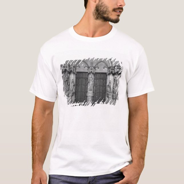 T-shirt Portal com um trumeau que descreve o Virgin (Frente)
