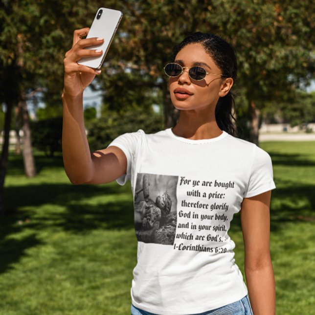 T-shirt Portanto Glorifique Deus (Criador carregado)