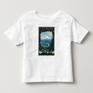 T-shirt Portland, cena do jardim de OregonRose
