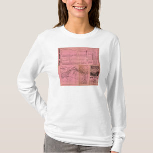 T-shirt Portland e estrada de ferro e conexões de