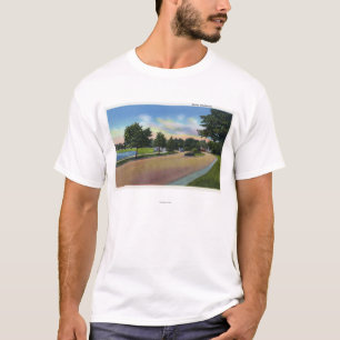 T-shirt Portland, MaineView do bulevar de Baxter