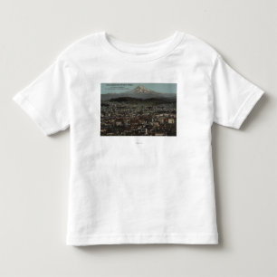 T-shirt Portland, Oregon - vista do centro com Mt