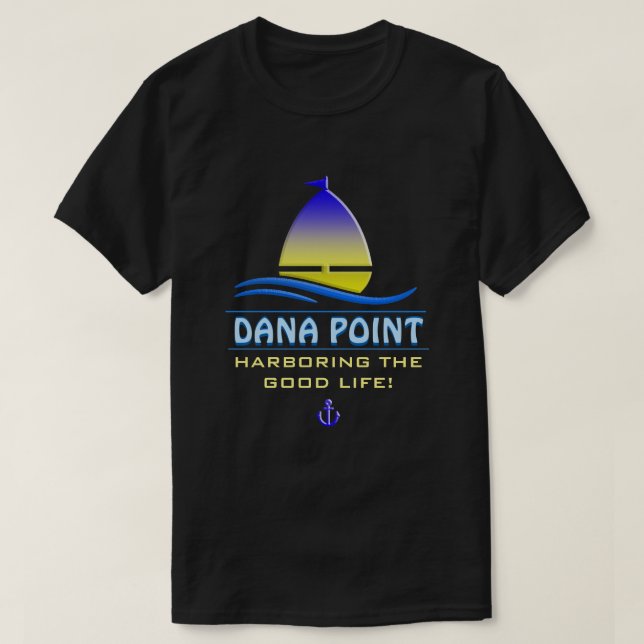 T-shirt Porto de Dana Point, CA (Frente do Design)