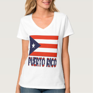 T-shirt Porto Rico e Bandeira de Porto Rico