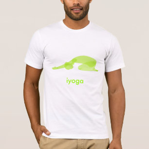 T-shirt pose de yoga, pose para baixo