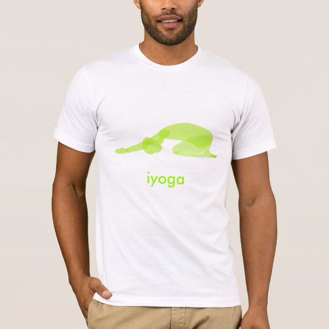 T-shirt pose de yoga, pose para baixo (Frente)