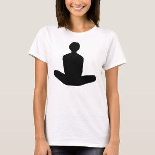 T-shirt Posição de Lotus no gráfico preto