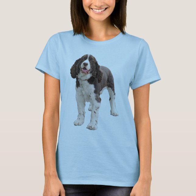 T-shirt Posição do Spaniel de Springer (Frente)