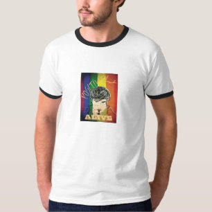 T-shirt positivamente vivo do basebol