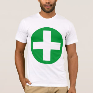 T-shirt Positivo assine dentro o branco com verde