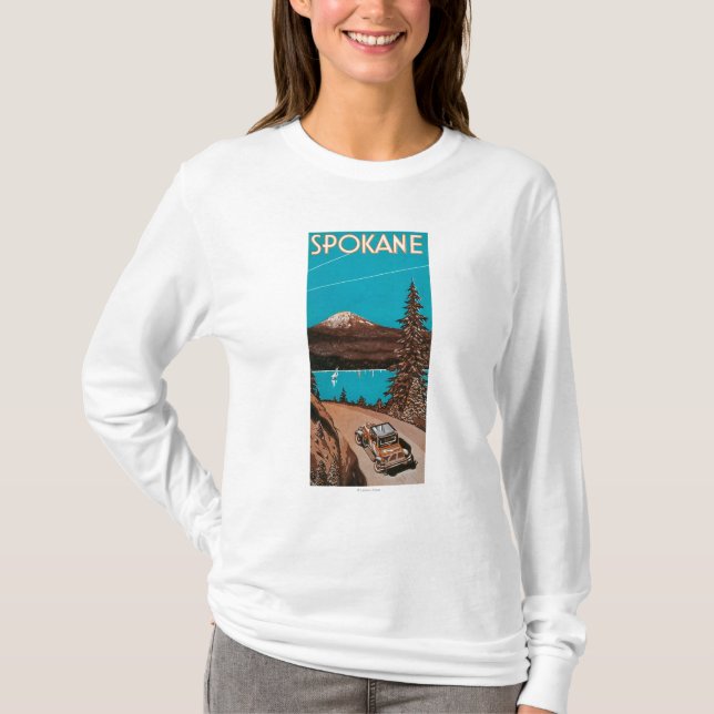 T-shirt Poster #2Spokane da propaganda de Spokane, WA (Frente)