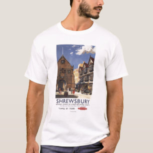 T-shirt Poster britânico das estradas de ferro da opiniã