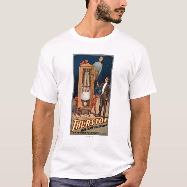 T-shirt Poster da mágica do sucessor de Thurston Kellar (Frente)