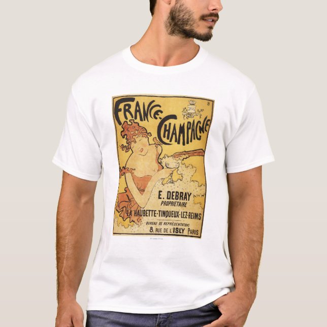 T-shirt Poster da propaganda de E. Deb Ray Champagne (Frente)