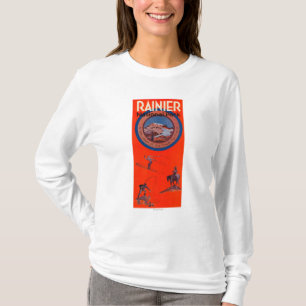 T-shirt Poster da propaganda do Monte Rainier