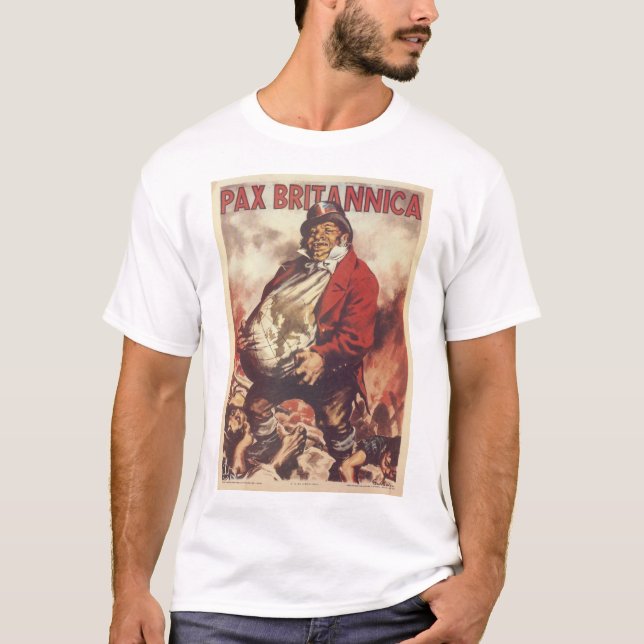T-shirt Poster da propaganda do Pax Britannica (Frente)