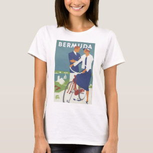 T-shirt Poster das viagens vintage de Bermuda