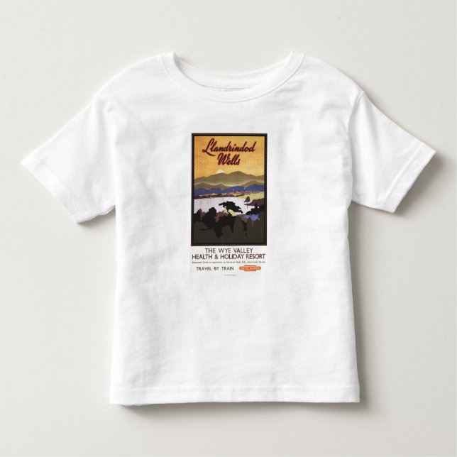 T-shirt Poster de British Rail do recurso do vale do Wye (Frente)