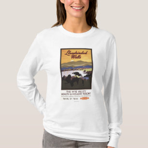 T-shirt Poster de British Rail do recurso do vale do Wye