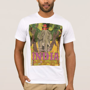 T-shirt poster de elefante indiana