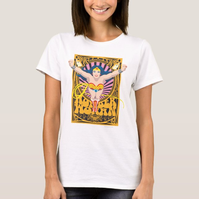 T-shirt Poster de Mulher Maravilha (Frente)