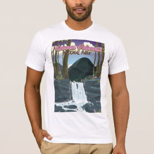 T-shirt Poster de viagens do Parque Nacional Vulcânico de 