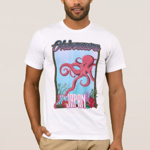 T-shirt Poster de viagens Lula do Japão Okinawa