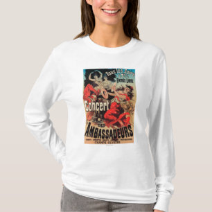 T-shirt Poster do concerto na avenida de Champs-Elysees