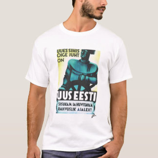 T-shirt Poster do jornal de Uus Eesti "Estónia nova" -