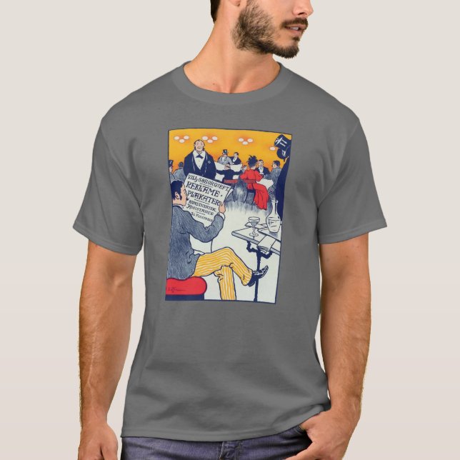 T-shirt Pøster e cinzas escuras (Frente)