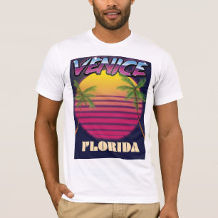 T-shirt Poster retro das férias de Veneza Florida