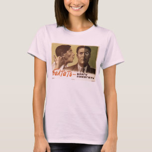 T-shirt Posters da propaganda de União Soviética da guer