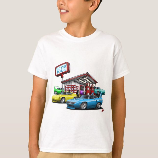 T-shirt Posto de gasolina 1970 de Superbird (Frente)