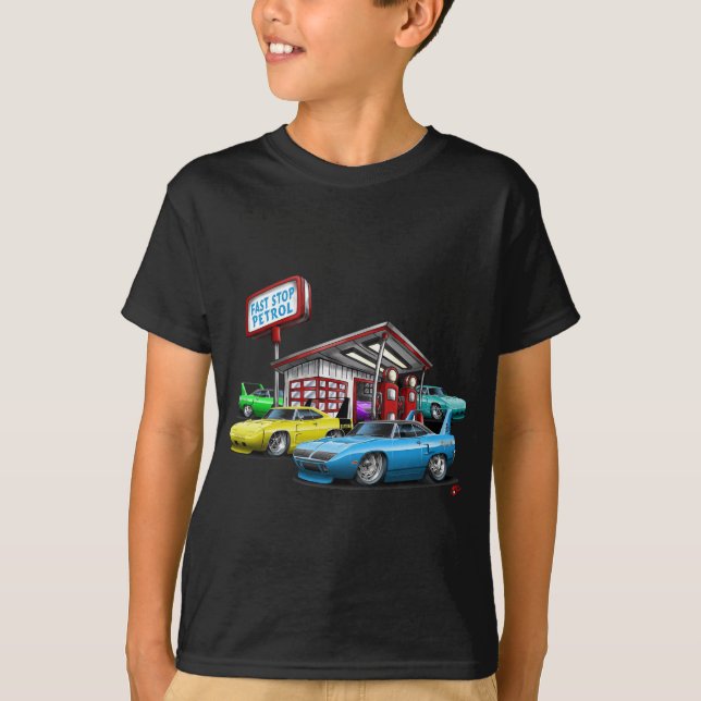 T-shirt Posto de gasolina 1970 de Superbird (Frente)