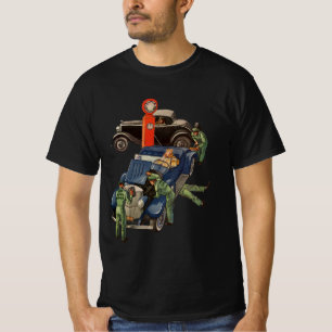 T-shirt Posto de Gasolina Joe's Full Service, Negócio Vint