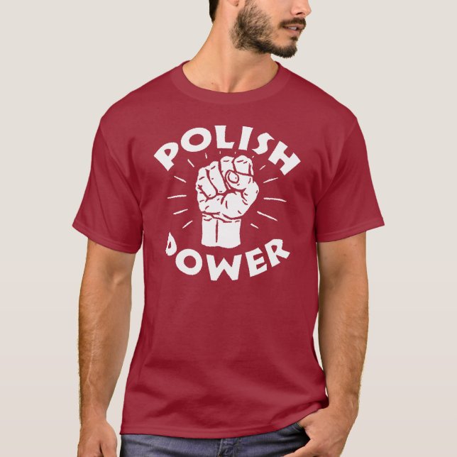T-shirt potência polonesa (Frente)