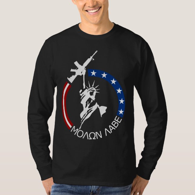 T-shirt Potro M4A2 - MOLON LABE (Frente)